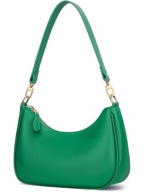 Women Green Hobo Bag Cute Retro Clutch Underarm Shoulder Purse